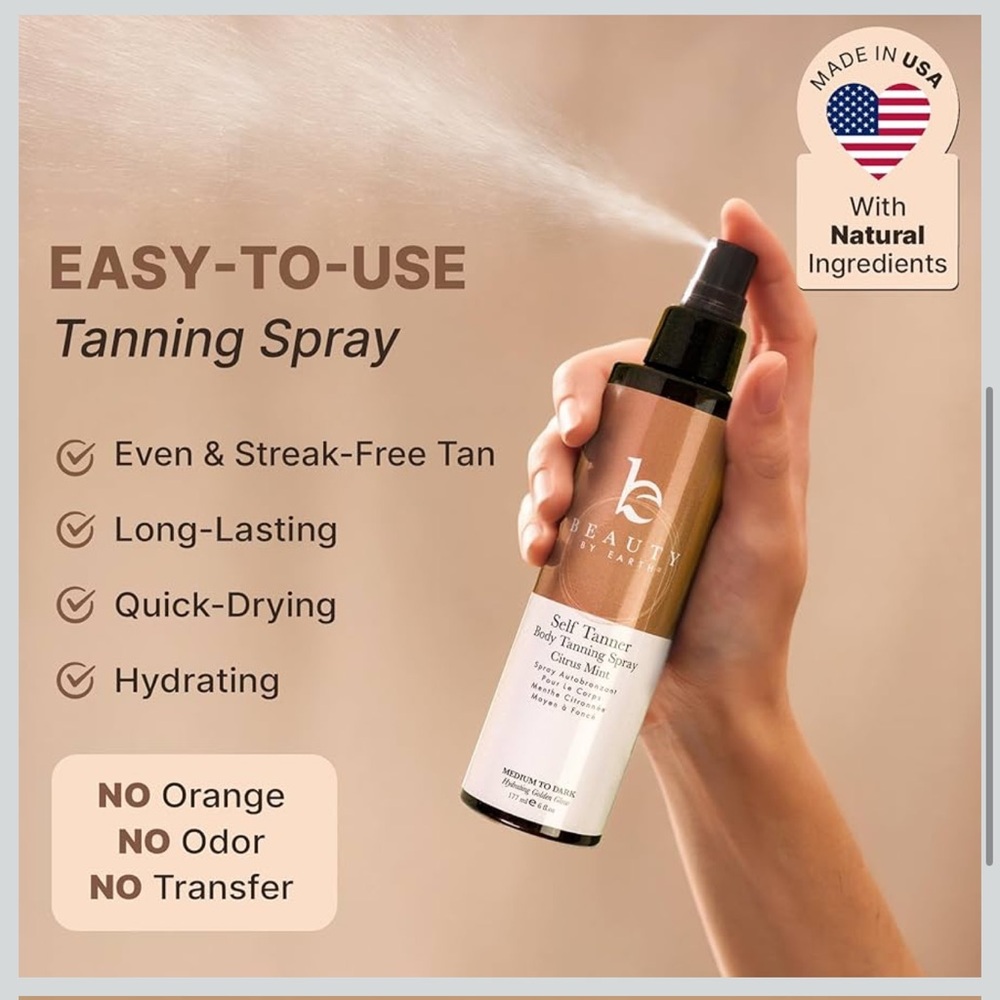 Beauty by Earth Self Tanner Body Spray - Picture 2 of 8